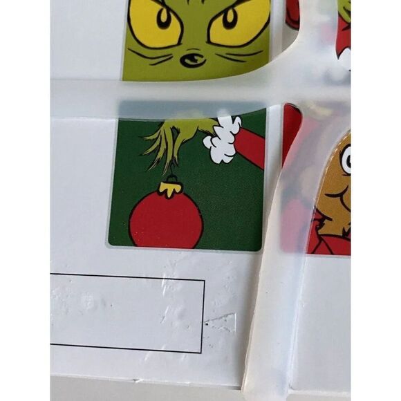 Set Of 4 Dr Seuss THE GRINCH WHO STOLE CHRISTMAS And Max Ceramic Coasters NEW - Picture 8 of 10